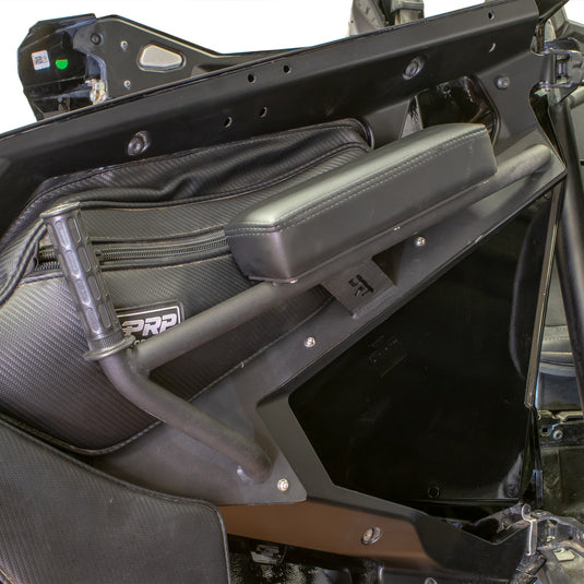 Driver side arm support on RZR Pro XP door panel