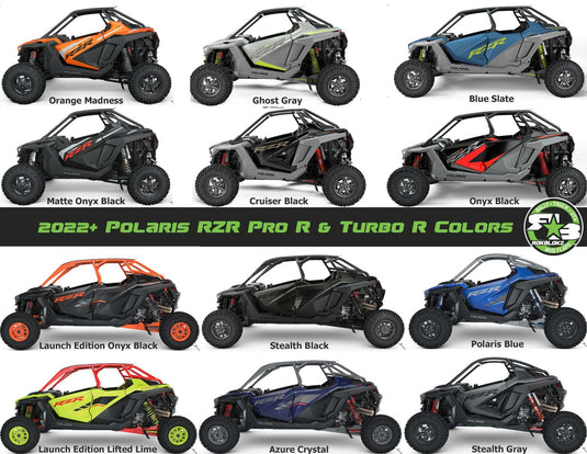 2022 Polaris RZR Pro R Factory Color options