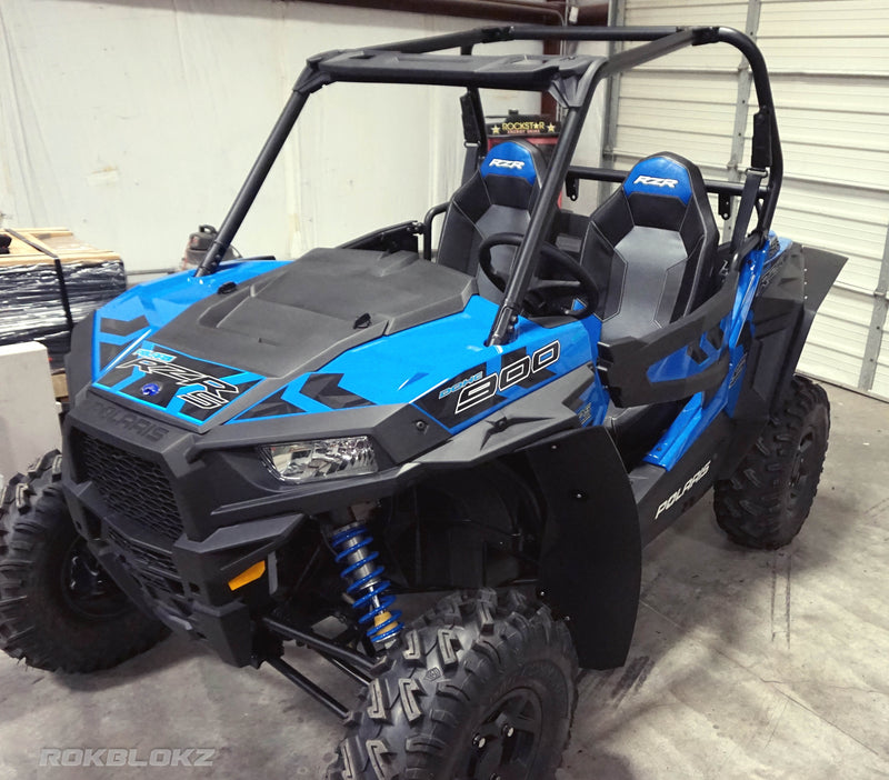 Load image into Gallery viewer, Polaris RZR S 900 &amp; RZR S 1000 2015-2019 Mud Flaps / Fender Extensions, Front &amp; Rear
