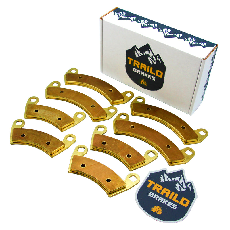 Load image into Gallery viewer, Polaris RZR XP TURBO/XP 4 TURBO/PRO XP/PRO XP 4 2016-2026 Brass Brake Pad Set
