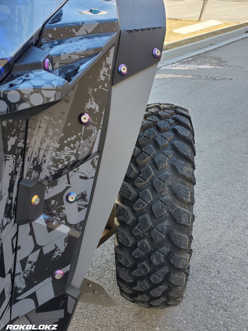Load image into Gallery viewer, Polaris RZR Turbo S Rokblokz Mud flaps
