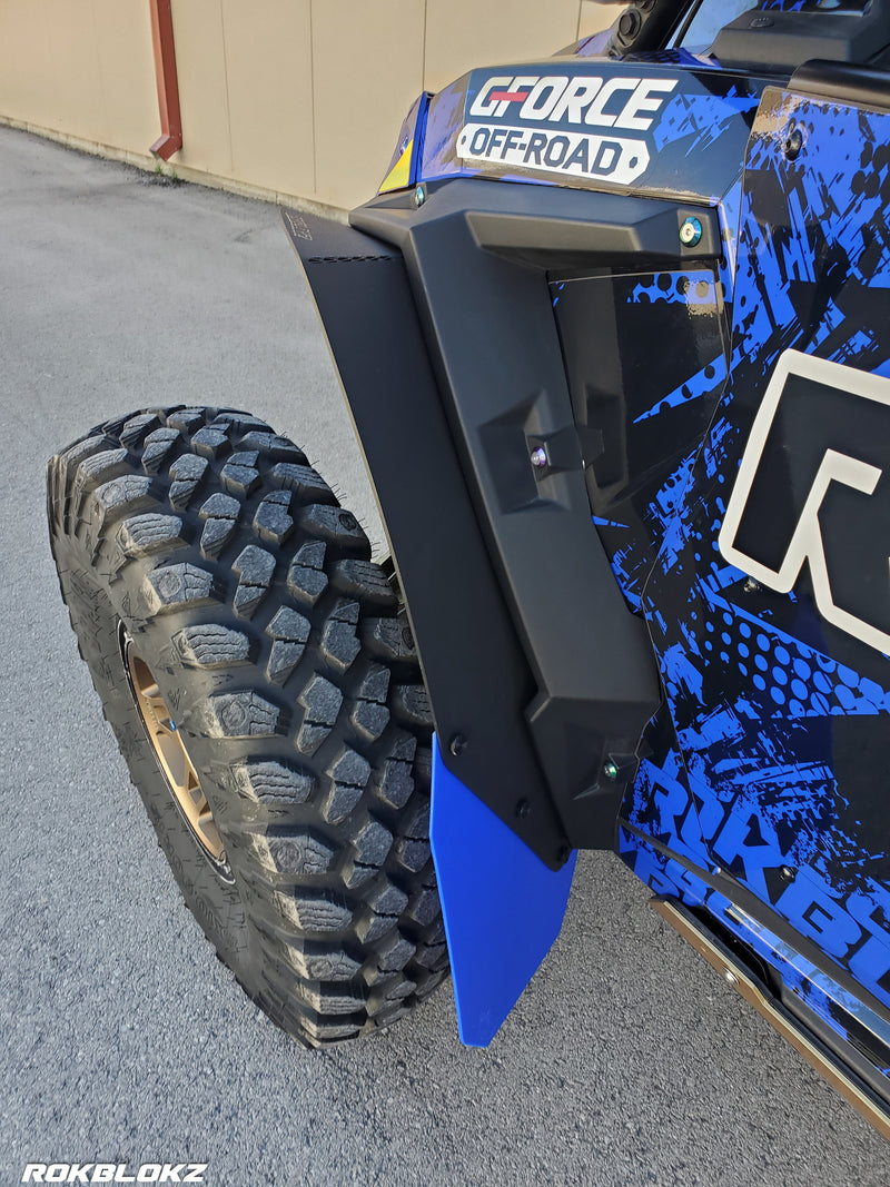 Load image into Gallery viewer, Polaris RZR Turbo S Rokblokz Mud flaps
