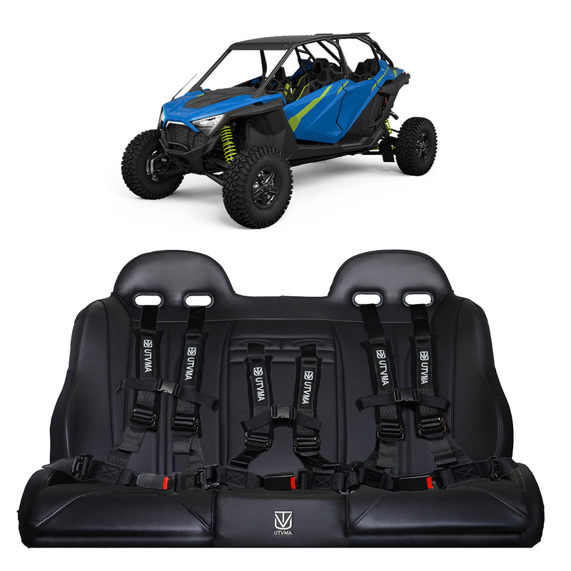 Load image into Gallery viewer, RZR 4 PRO (Turbo R, Pro R, Pro) Rear Bench Seat W Harnesses (2020-2024)
