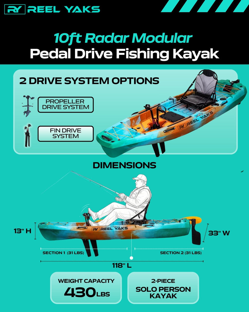 Load image into Gallery viewer, Radar 10ft + Bixpy Trolling Motor Bundle
