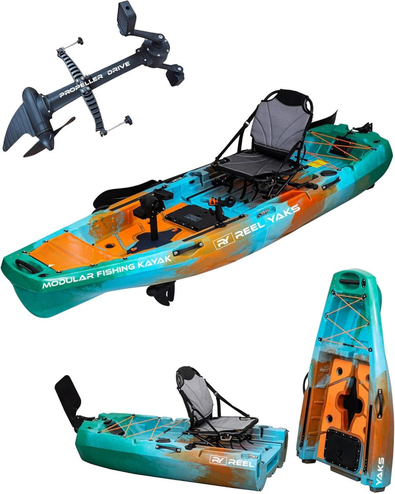 Load image into Gallery viewer, Radar 10ft Propeller Drive Modular Fishing Kayak

