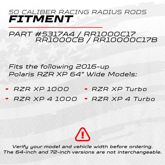 XP Turbo CNC Billet Radius Rods