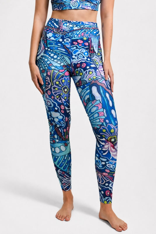 Enchanted Grayling High-Waisted Leggings