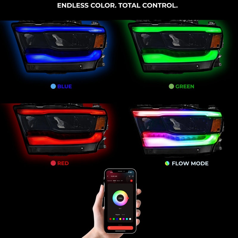 Load image into Gallery viewer, Ram 1500 (Mid-Level Trim) Multicolor DRL Boards (2019-2024)
