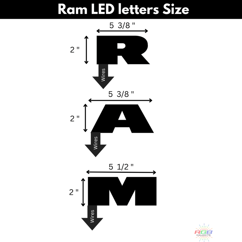 Load image into Gallery viewer, Ram LED Emblem: (Multicolor Flow) 2019-2024
