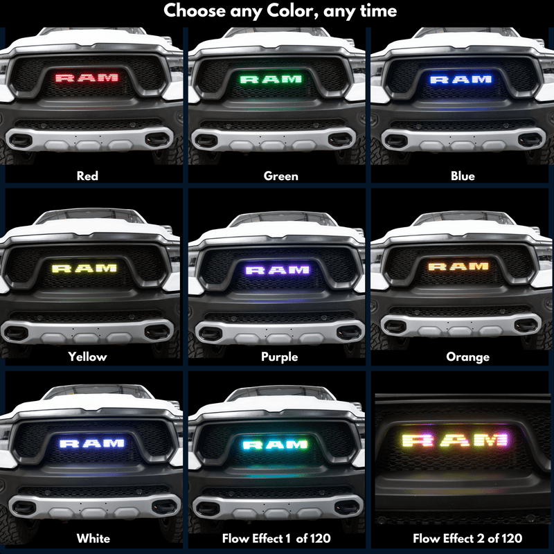 Load image into Gallery viewer, Ram LED Emblem: (Multicolor Flow) 2019-2024
