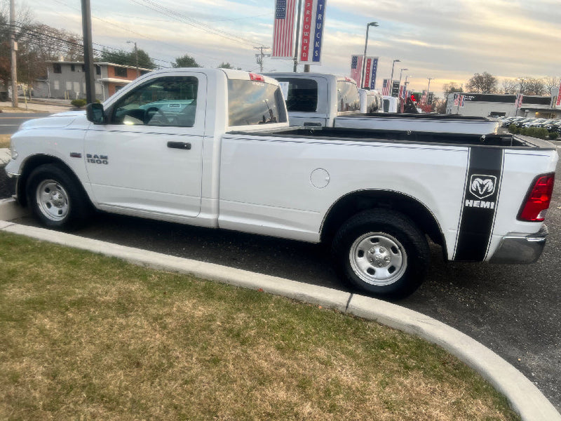 Load image into Gallery viewer, Ram Head With &quot;HEMI&quot; Word Quarter Panel Decals for 2009-2024 Dodge Ram 1500 (x2)

