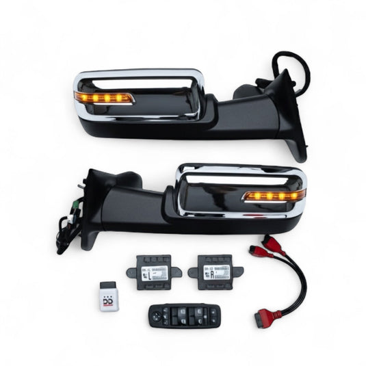 2023–2024 Genuine Ram 2500/3500/4500/5500 Power Folding Tow Mirrors Kit | Plug & Play