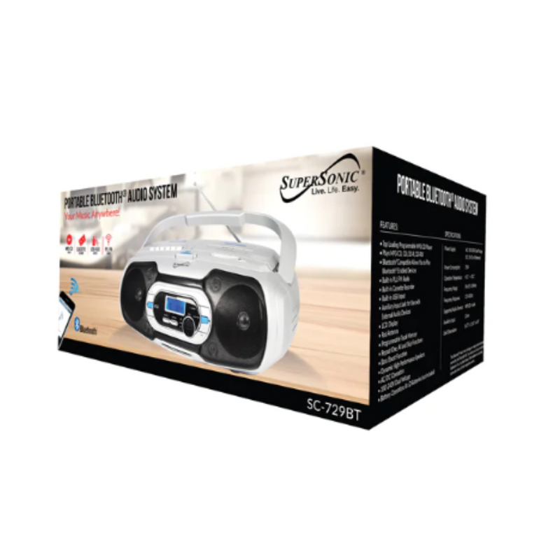 Load image into Gallery viewer, Supersonic Bluetooth Portable Audio System
