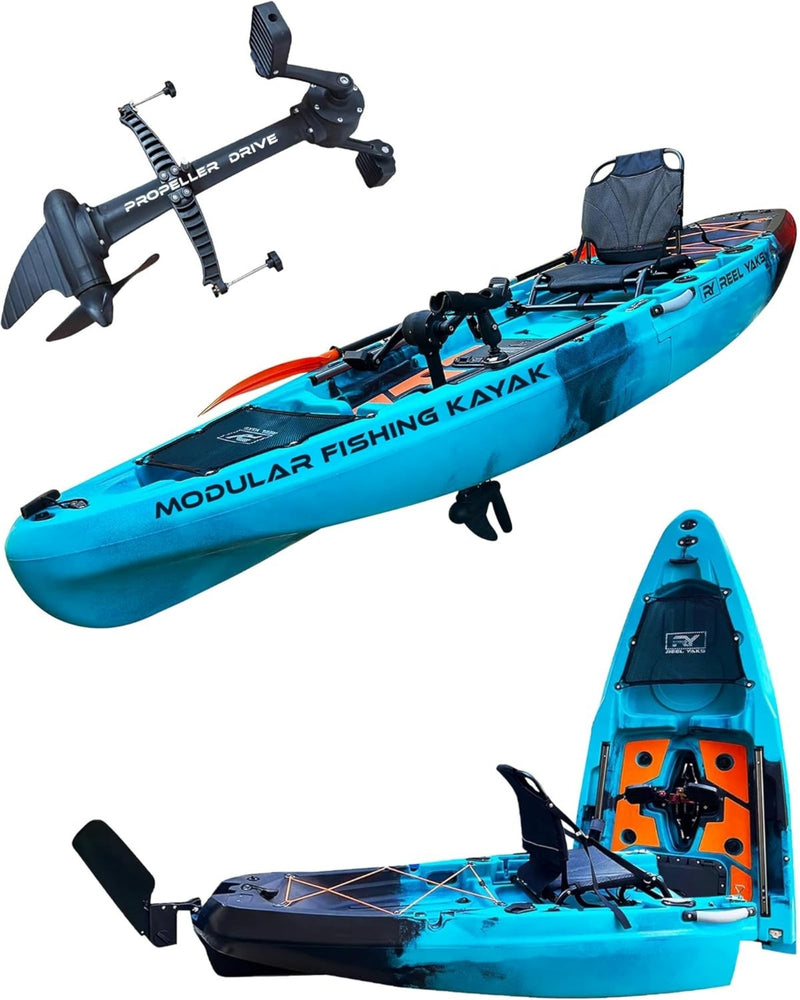 Load image into Gallery viewer, Rapido 10.8ft Propeller Drive Modular Fishing Kayak
