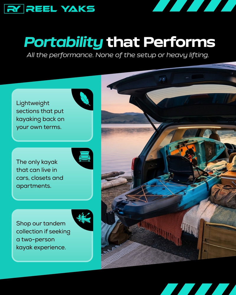 Load image into Gallery viewer, Rapido 10.8ft Propeller Drive Modular Fishing Kayak
