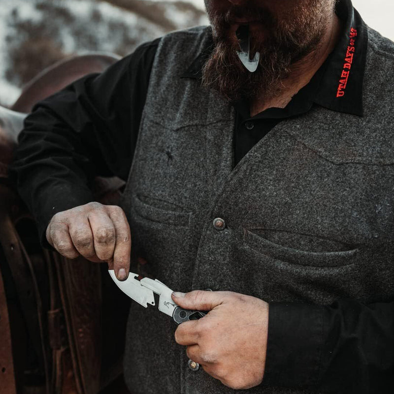 Load image into Gallery viewer, RAZORBACK Signature Folding Knife, 9 Interchangeable Blades
