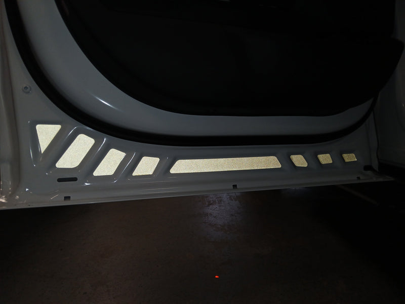 Load image into Gallery viewer, Reflective Safety Front and Rear Door Inserts for 2021-2025 Ford F150-550
