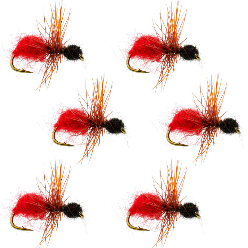 Load image into Gallery viewer, Velvet Cowkiller Ant Wasp Terrestrial Trout Dry Fly - 6 Flies Hook Size 12
