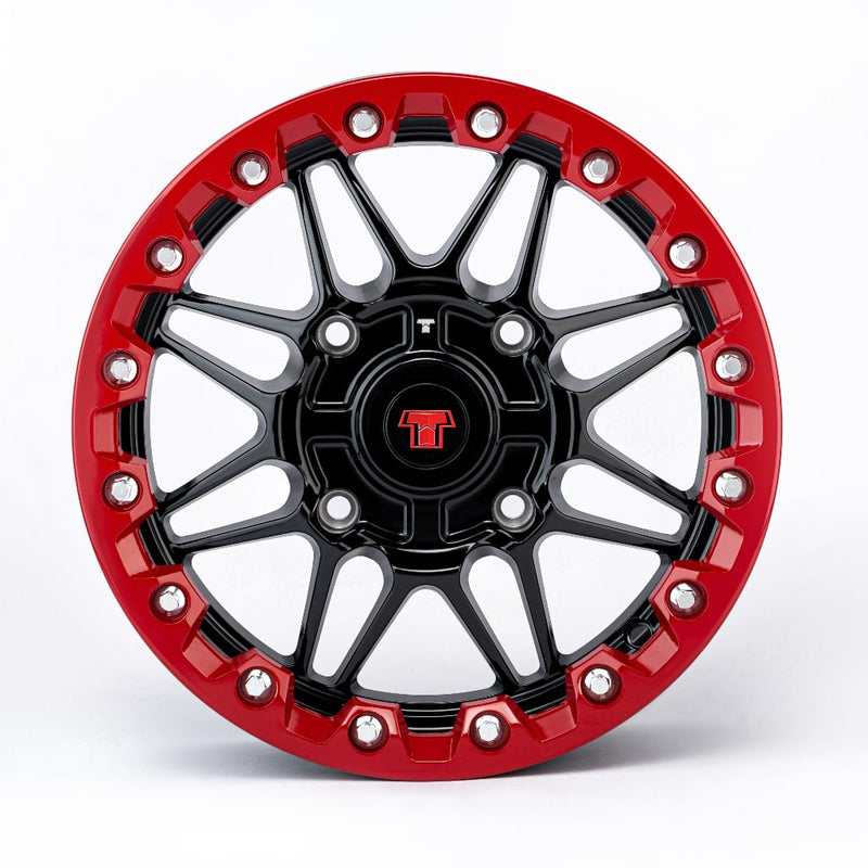 Load image into Gallery viewer, 14x7 Ultra-Light Beadlock Wheel Red
