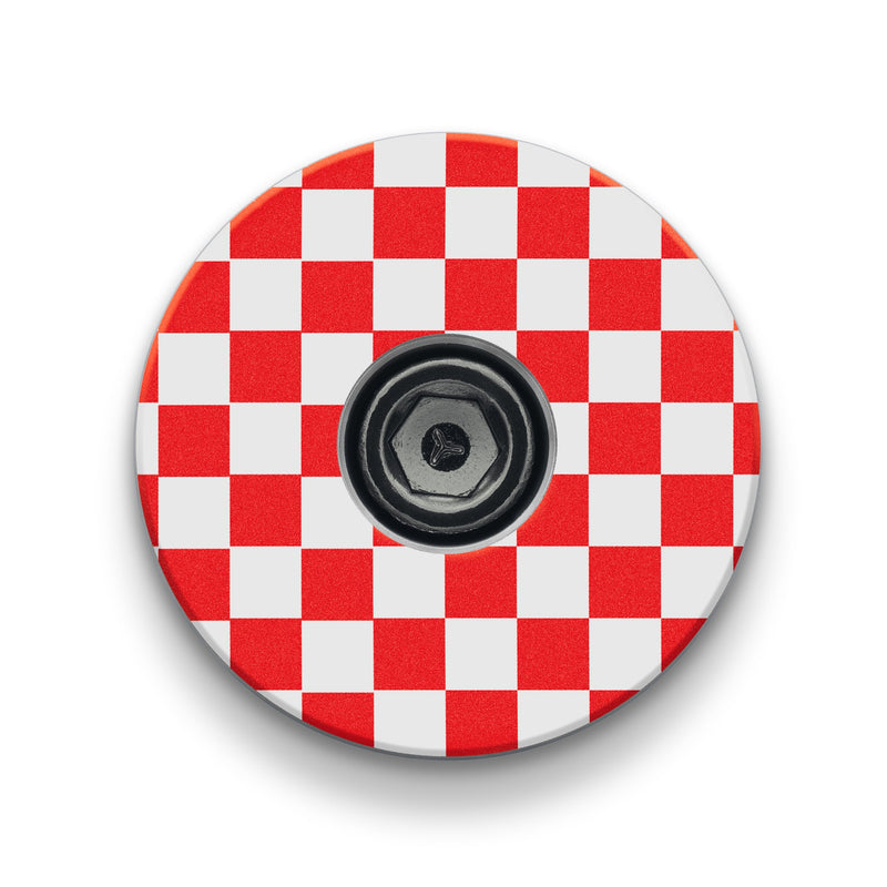 Load image into Gallery viewer, Checkerboard Pattern Custom Bicycle Headset Cap
