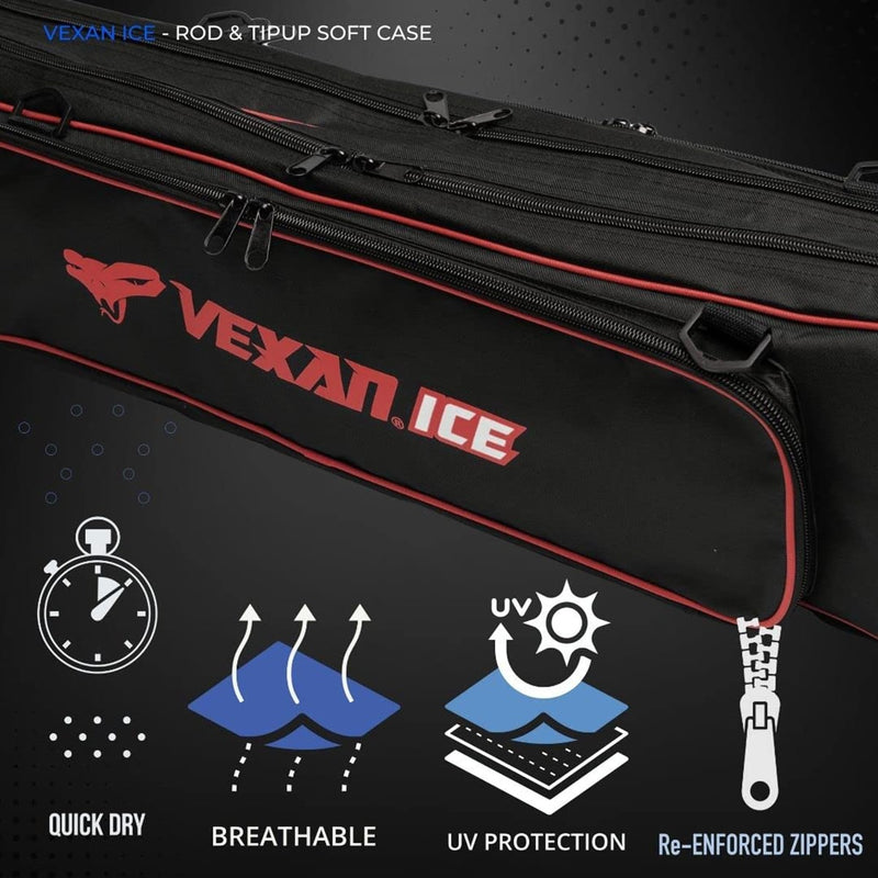 Load image into Gallery viewer, 36.5&quot; Ice Fishing Combo Rod Tackle Bag

