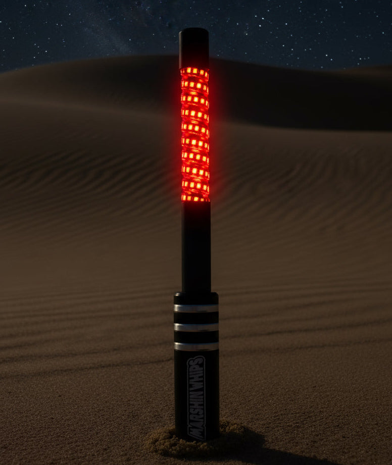 Load image into Gallery viewer, V2 Black Out LED Whip Set: The Ultimate Stealth
