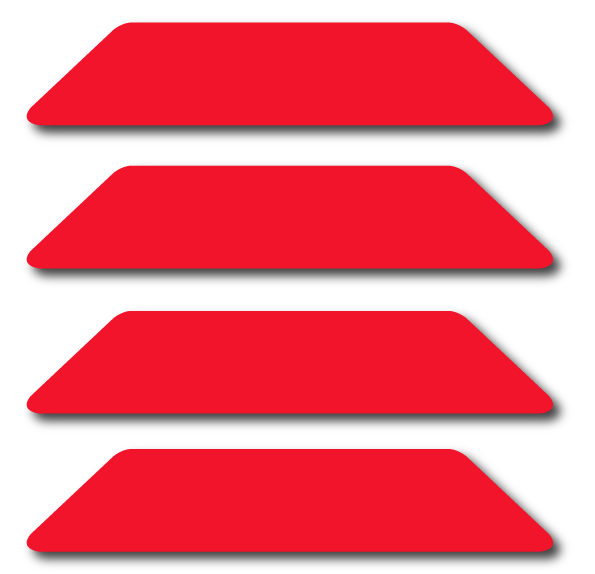 Load image into Gallery viewer, REFLECTIVE BULLARD WILDLAND HELMET STRIPS 4 PACK (MULTIPLE COLORS)
