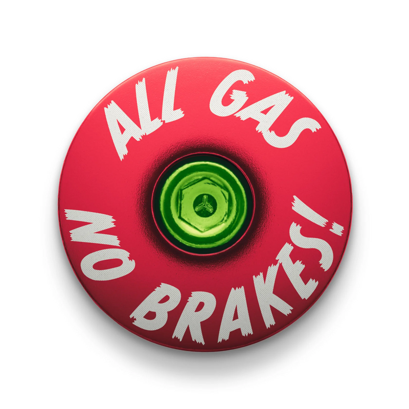 Load image into Gallery viewer, All Gas No Brakes - Custom Bike Headset Cap
