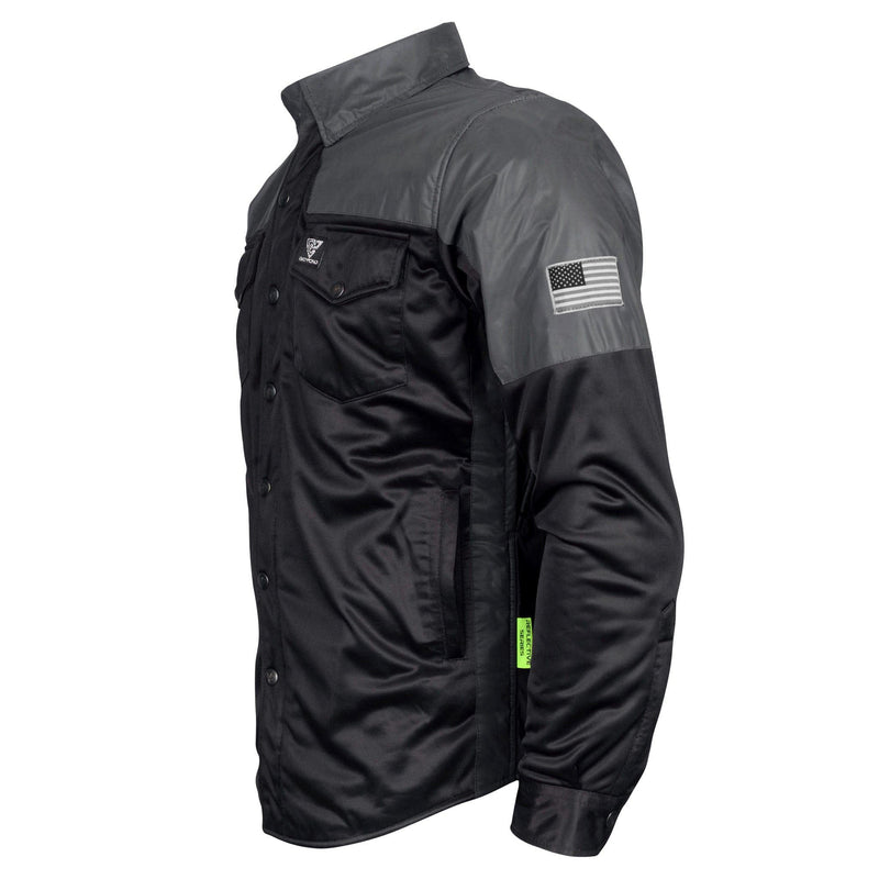 Load image into Gallery viewer, Ultra Reflective Shirt &quot;Nightfall Nebula&quot; - Black with Pads
