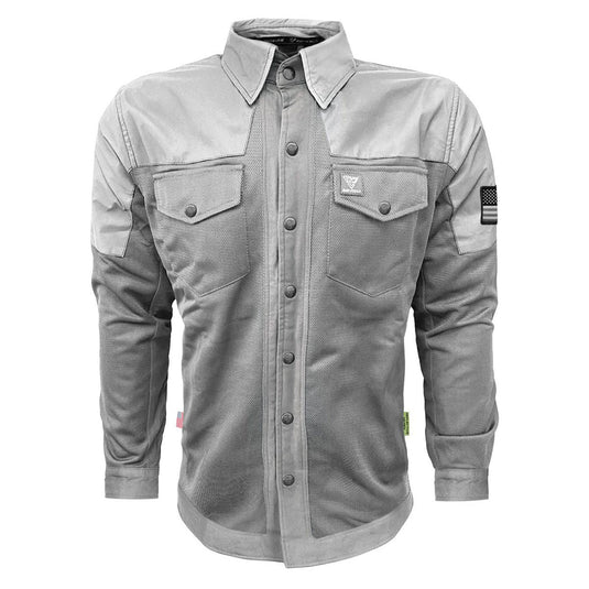 Summer Mesh Reflective Shirt "Twilight Titanium" - Gray