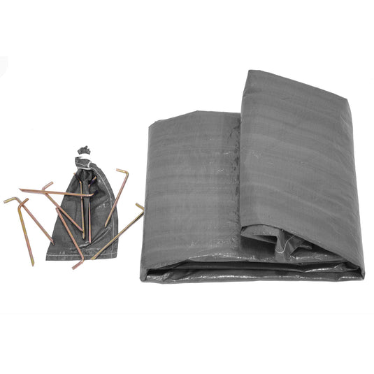Rover Scout Tent 8'x9' (Sandstone Beige, FWR), Ground Tarp and Sunshade Tarp 100