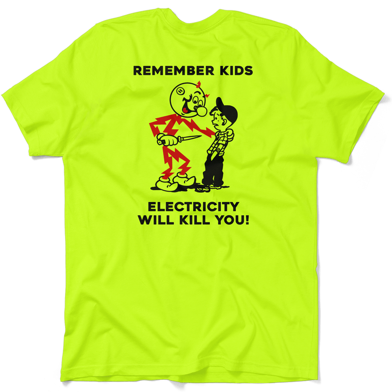 Load image into Gallery viewer, Remember Kids - Safety Yellow T-Shirt
