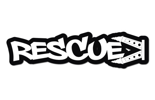 RESCUE HELMET DECAL
