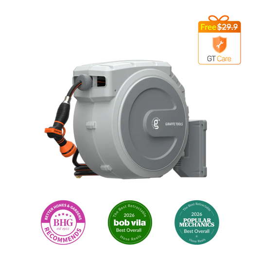 Retractable Garden Hose Reel 62ft-155ft