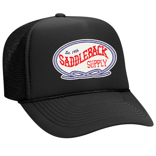 Retro Black Foam Hat