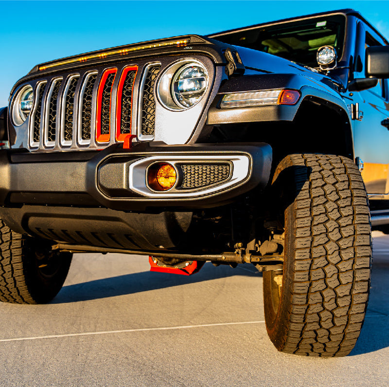 Load image into Gallery viewer, Jeep JL JT JK Fog Mount Brackets - 1 Piece Bumper
