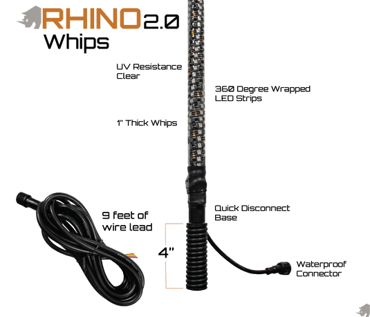 Rhino Lights Standard 1" Whip Lights