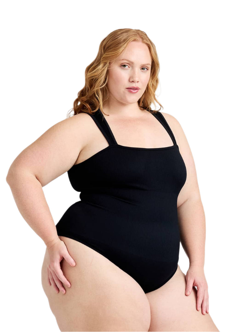Load image into Gallery viewer, Ribbed Square Neck Shapewear Bodysuit
