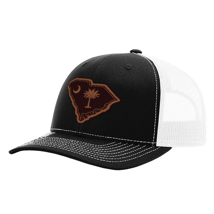 Load image into Gallery viewer, SC State Flag Leather Patch Hat
