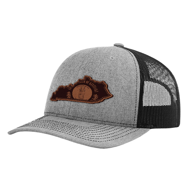 Load image into Gallery viewer, KY State Flag Leather Patch Hat
