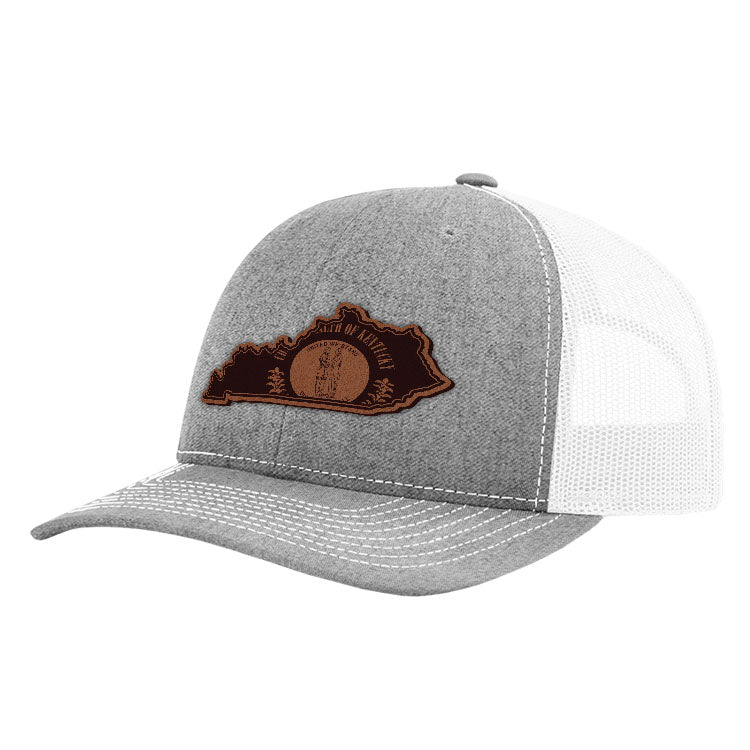 Load image into Gallery viewer, KY State Flag Leather Patch Hat
