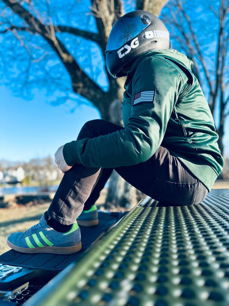 Load image into Gallery viewer, Dark Green Solid Ultra Protective Hoodie
