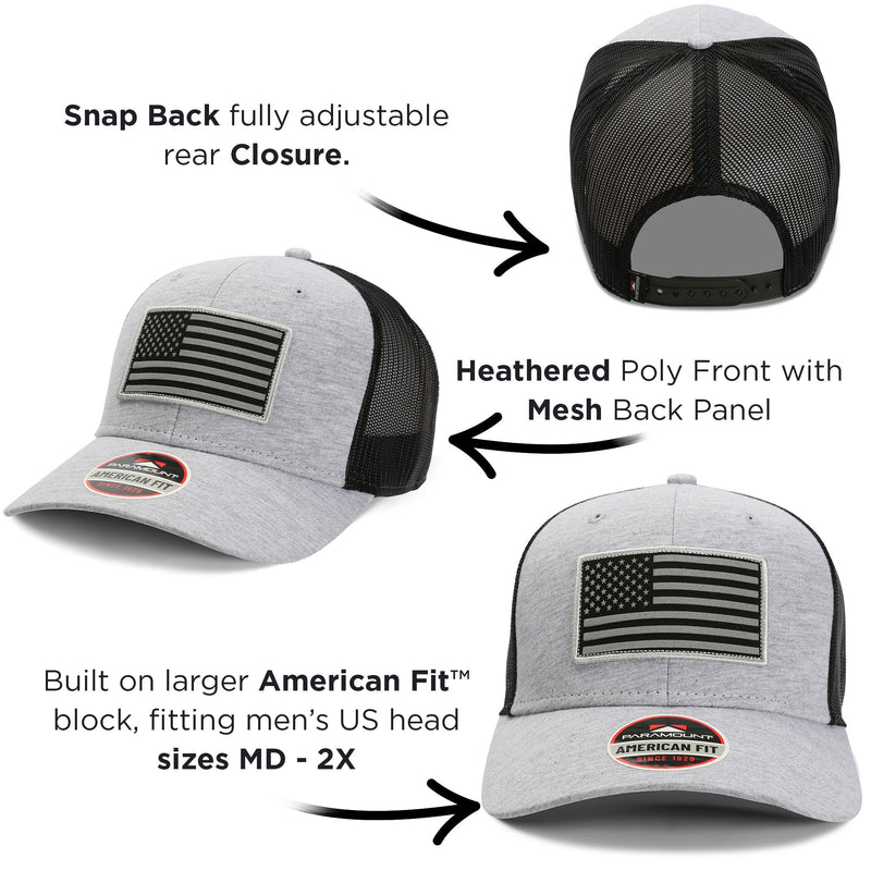 Load image into Gallery viewer, Riverside Reflective American Flag Cap Mesh Back
