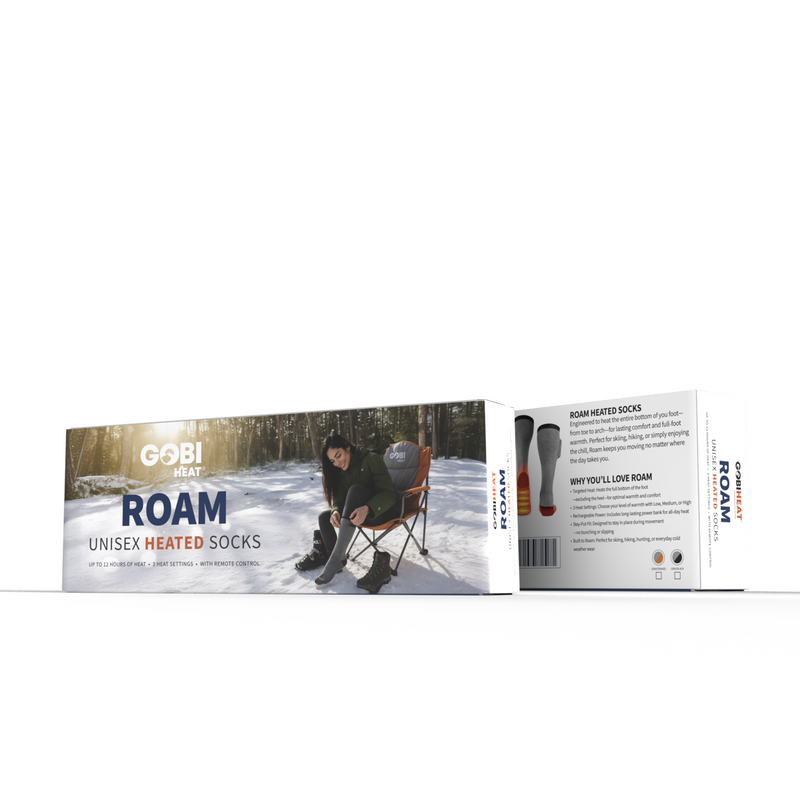 Load image into Gallery viewer, Roam Heated Socks – Unisex Rechargeable Heated Socks with Remote Control
