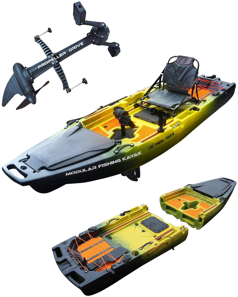 Load image into Gallery viewer, Rocket 9.8ft Propeller Drive Modular Fishing Kayak
