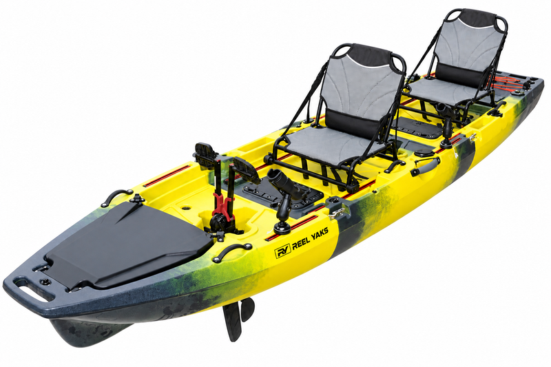 Load image into Gallery viewer, 13.8ft  Rocket Propeller Drive Tandem &amp; Solo Modular Fishing Kayak | Propeller Drive | 550lbs Capacity | 3 Piece
