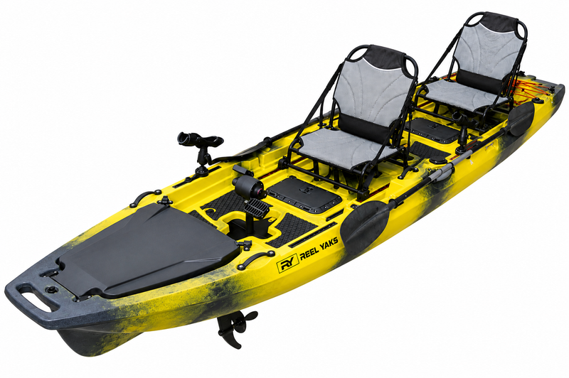 Load image into Gallery viewer, 13.8ft  Rocket Propeller Drive Tandem &amp; Solo Modular Fishing Kayak | Propeller Drive | 550lbs Capacity | 3 Piece
