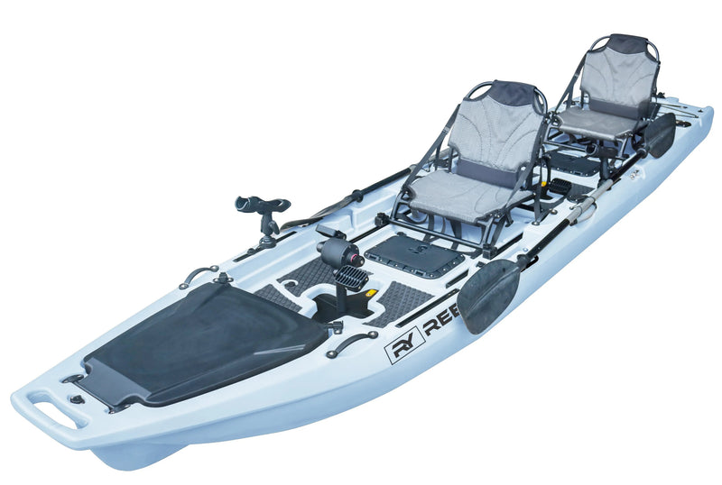 Load image into Gallery viewer, 13.8ft  Rocket Propeller Drive Tandem &amp; Solo Modular Fishing Kayak | Propeller Drive | 550lbs Capacity | 3 Piece
