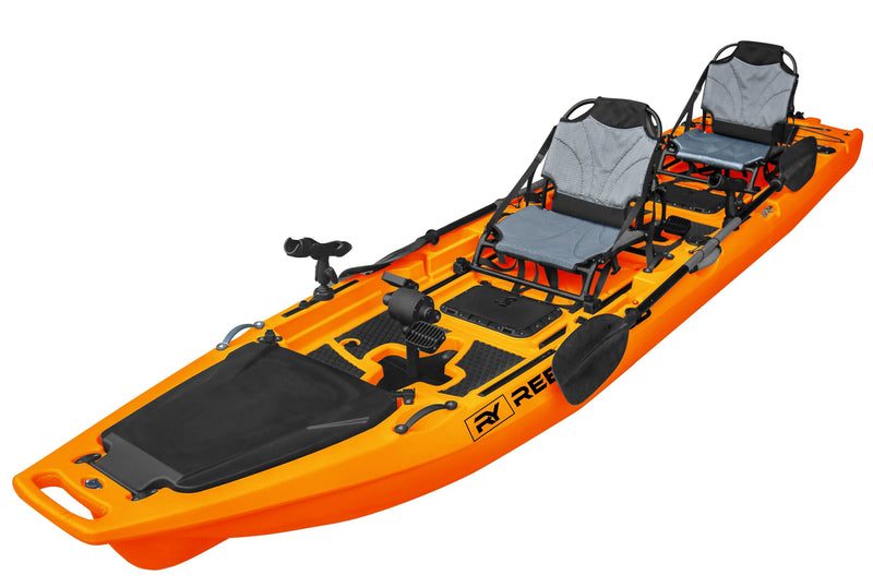 Load image into Gallery viewer, 13.8ft  Rocket Propeller Drive Tandem &amp; Solo Modular Fishing Kayak | Propeller Drive | 550lbs Capacity | 3 Piece
