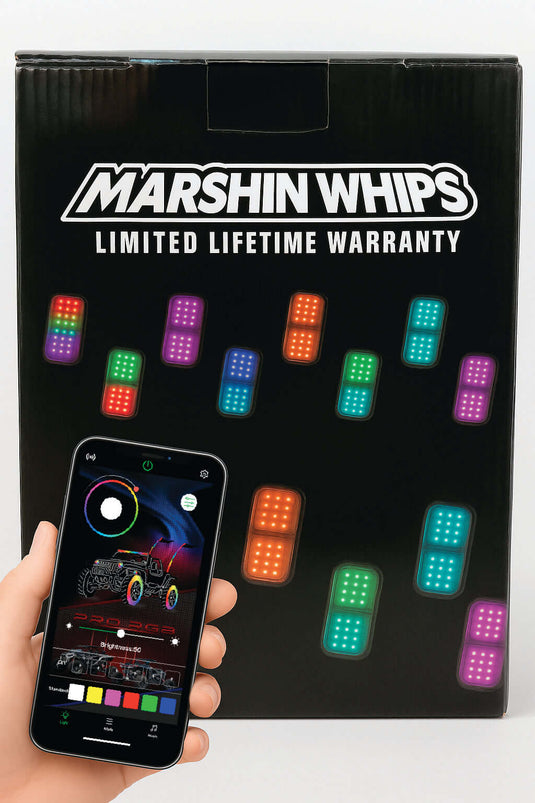 Marshin Whips Roswell X-2 Billet Rock Lights | 16 Pod Kit